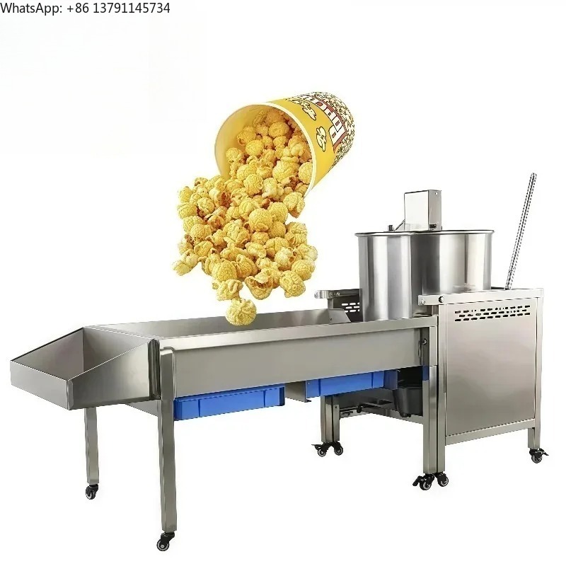 Commercial Popcorn Machine - Commercial Automatic Electric 220V Caramel Popcorn