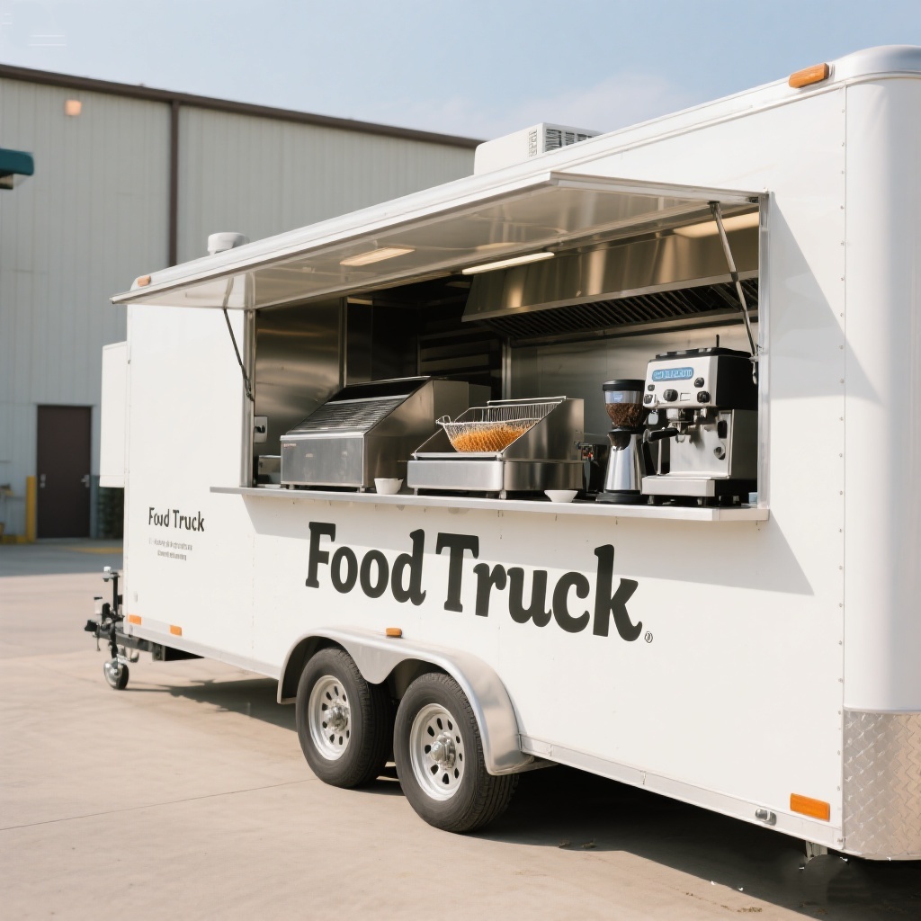 Commercial Kitchen Equipment - Mobile Food Truck With Full Kitchen