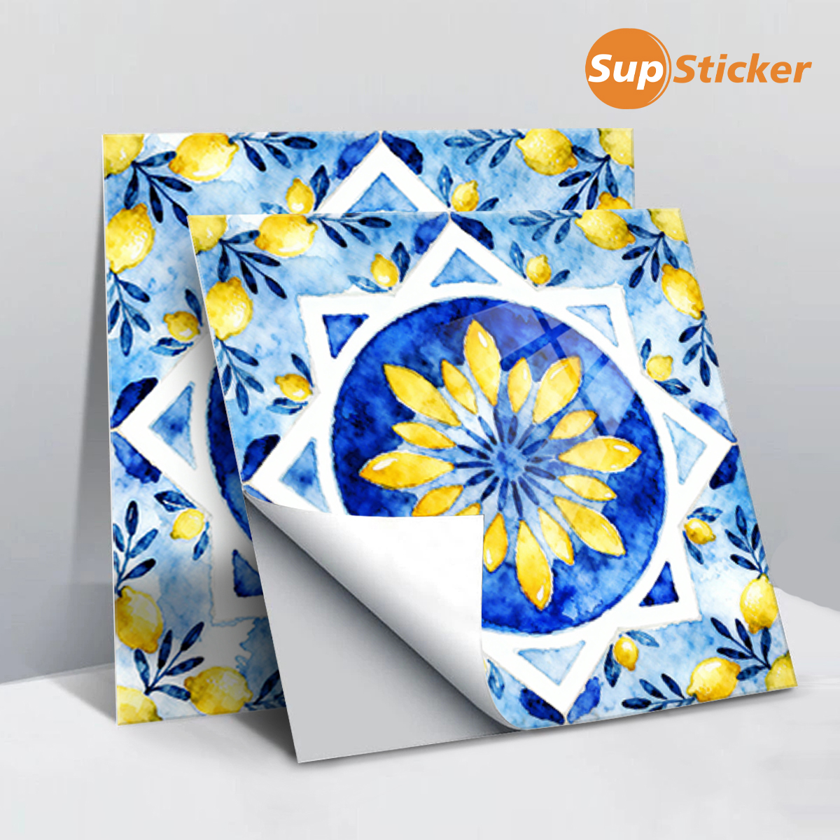 Floral Lemon Peel & Stick Wall - Commercial Kitchen Wall Panels review and price