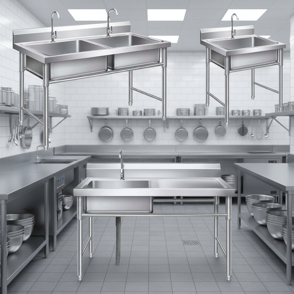 Singapore Hot Selling  Standar - Commercial Kitchen Sink review and price