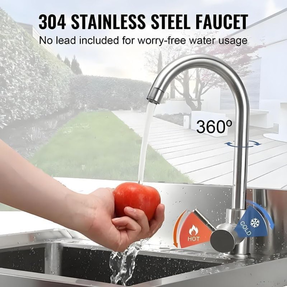 Stainless Steel Utility Sink w - Commercial Kitchen Sink review and price
