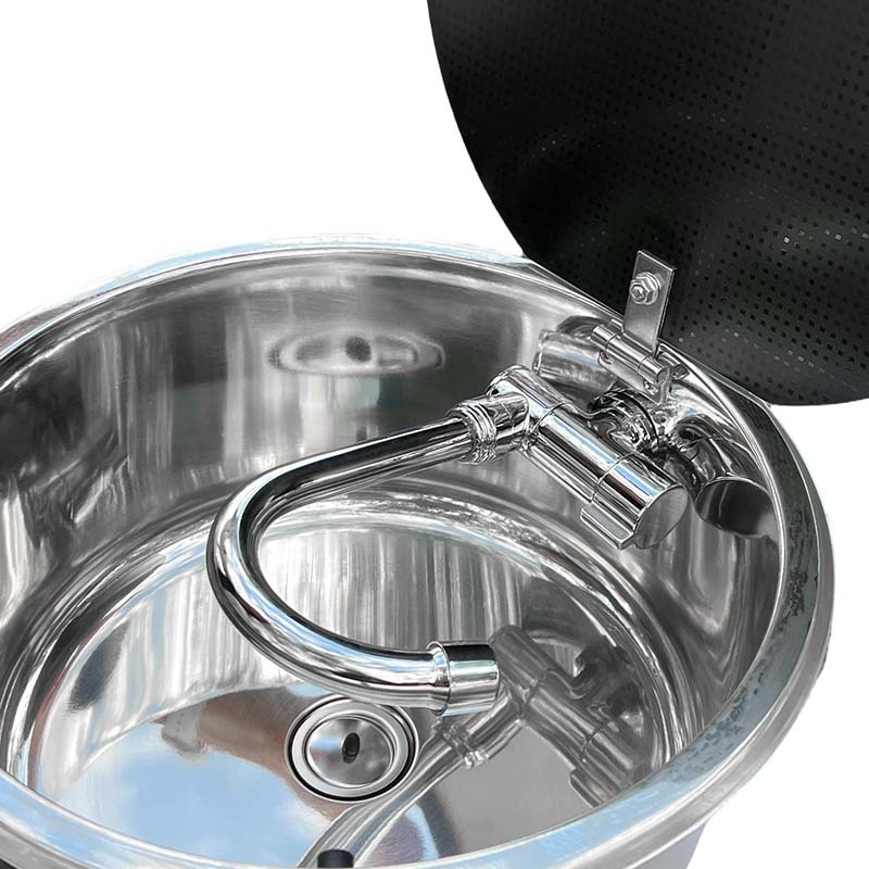 RV Circular Sink with Lid Kitc - Commercial Kitchen Sink review and price