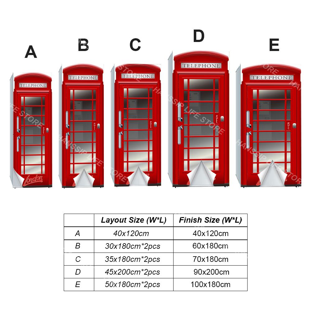 Retro Phone Booth Printed Refr - Commercial Kitchen Wall Panels review and price