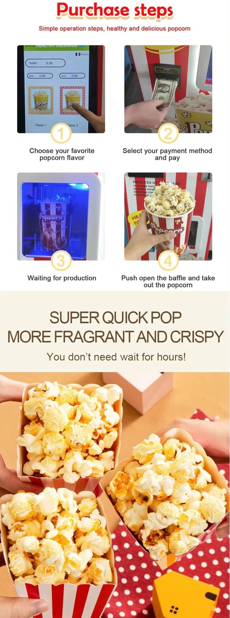 Popcorn Vending Machine Commer - Commercial Popcorn Machine review and price