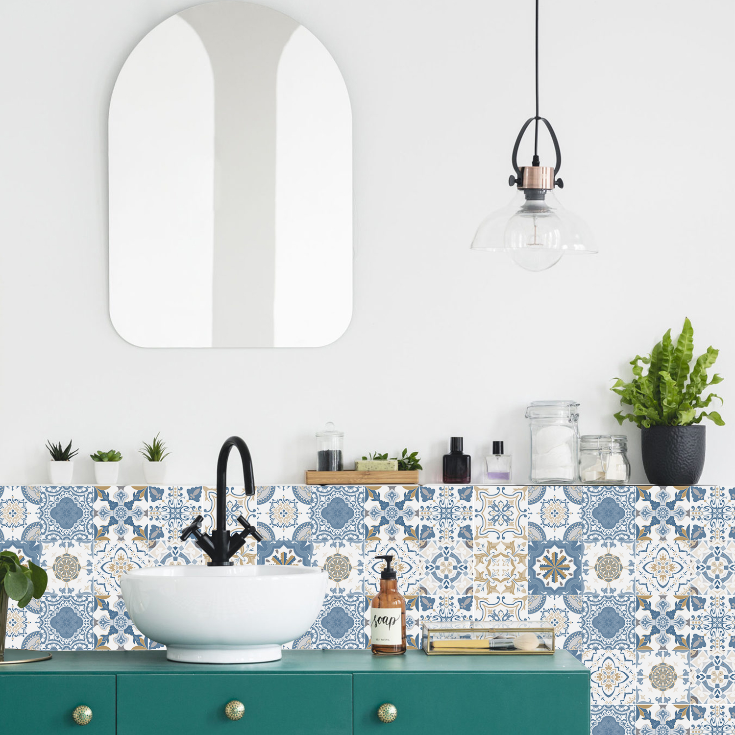 24 pieces of Mandala Retro Pat - Commercial Kitchen Wall Panels review and price