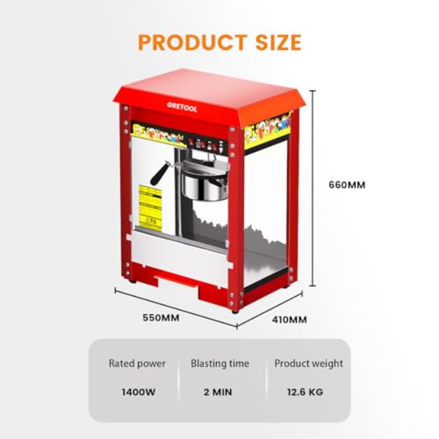 Commercial Popcorn Machine 8 O - Commercial Popcorn Machine review and price