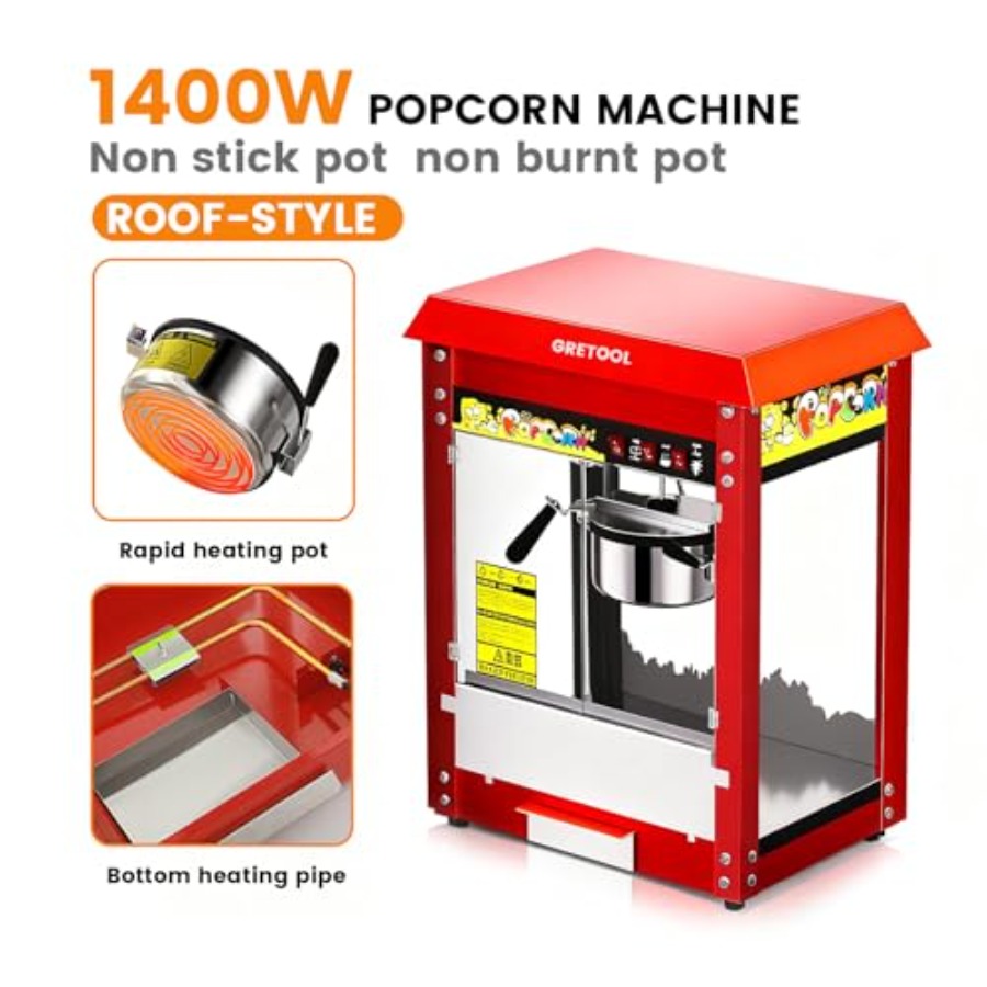 Commercial Popcorn Machine 8 O - Commercial Popcorn Machine review and price