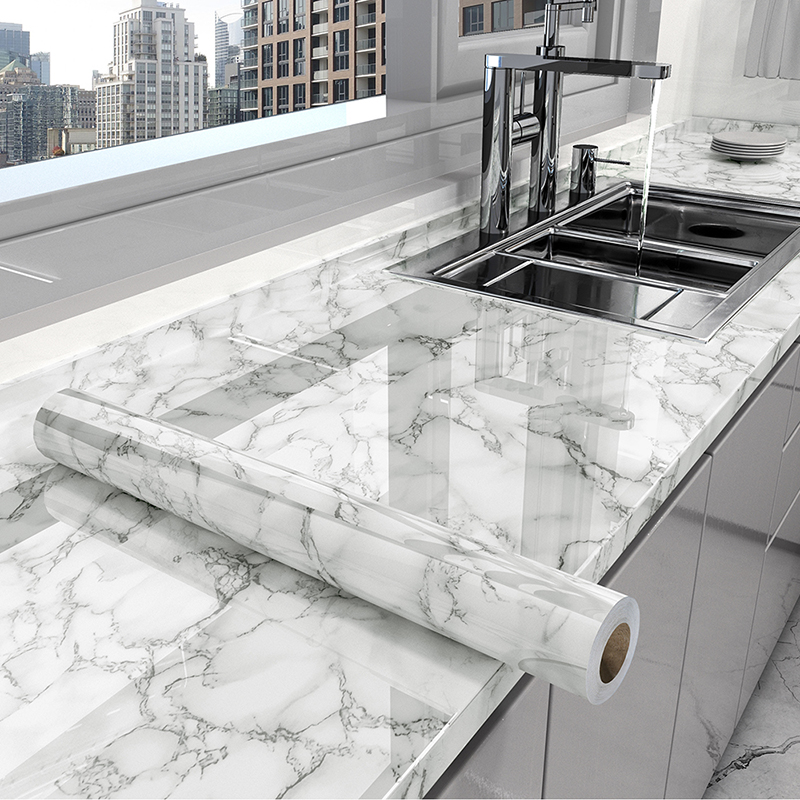 Marble Kitchen Oil-Proof Film  - Commercial Kitchen Wall Panels review and price