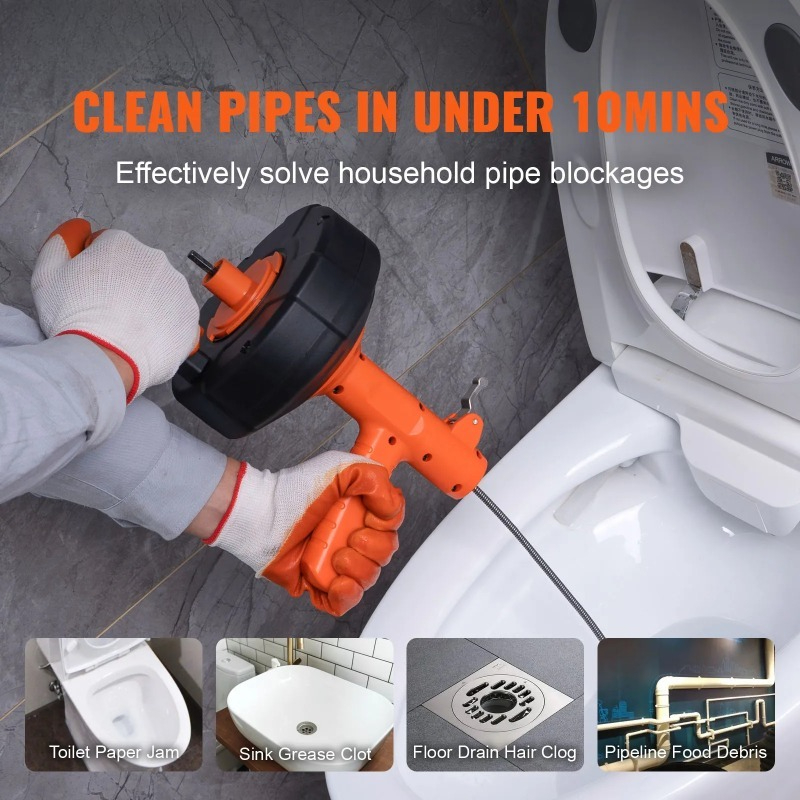 Drain Cleaner Machine 25FT Aut - Kitchen Cleaner Commercial review and price