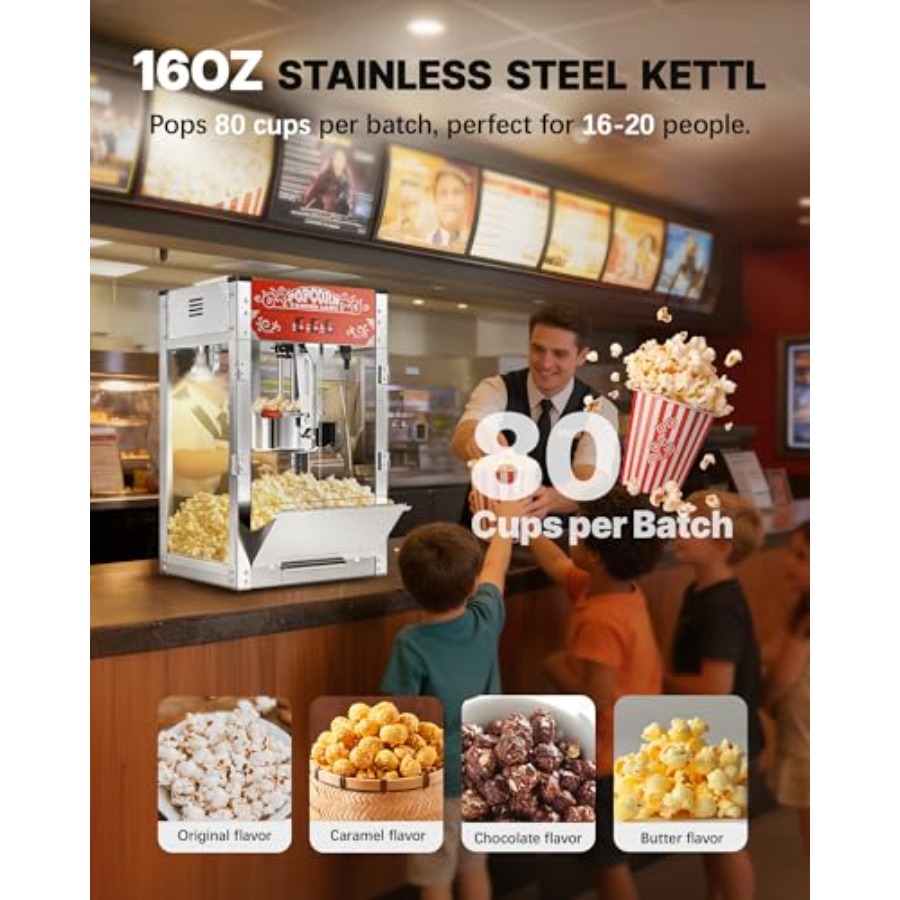 16 Oz Commercial Popcorn Machi - Commercial Popcorn Machine review and price