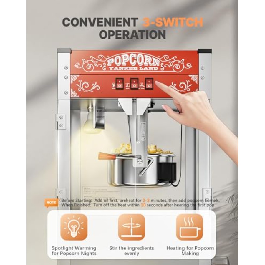 16 Oz Commercial Popcorn Machi - Commercial Popcorn Machine review and price