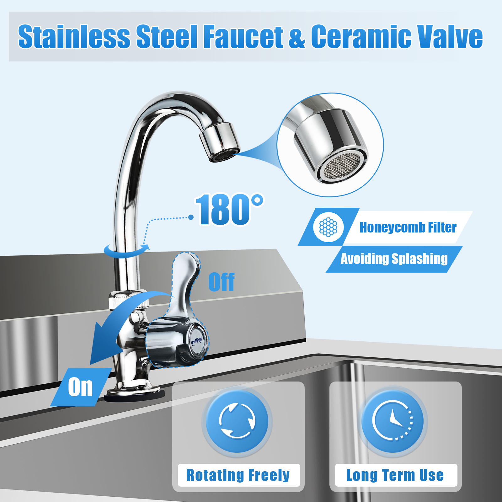 1 Compartment Commercial Kitch - Commercial Kitchen Sink review and price