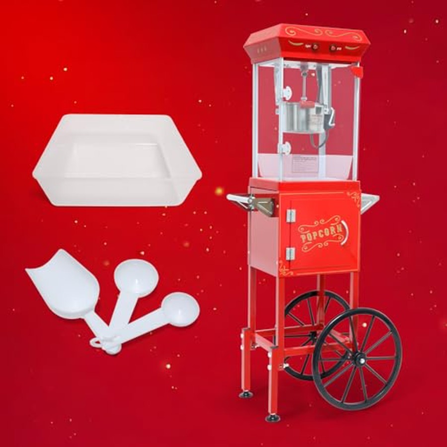 Popcorn Machine with Cart on W - Commercial Popcorn Machine review and price