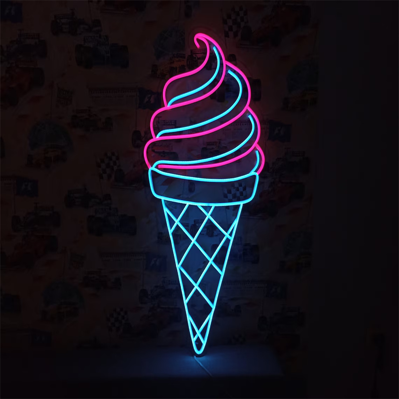 Ice Cream LED Neon Light | Wal - Commercial Kitchen Walls review and price