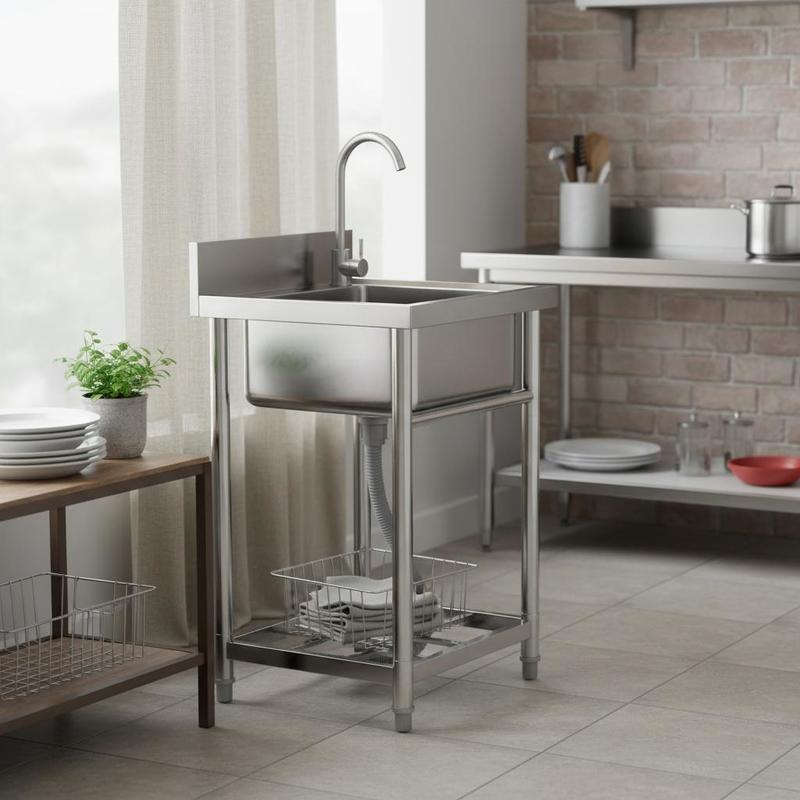 Stainless steel washbasin, fre - Commercial Kitchen Sink review and price