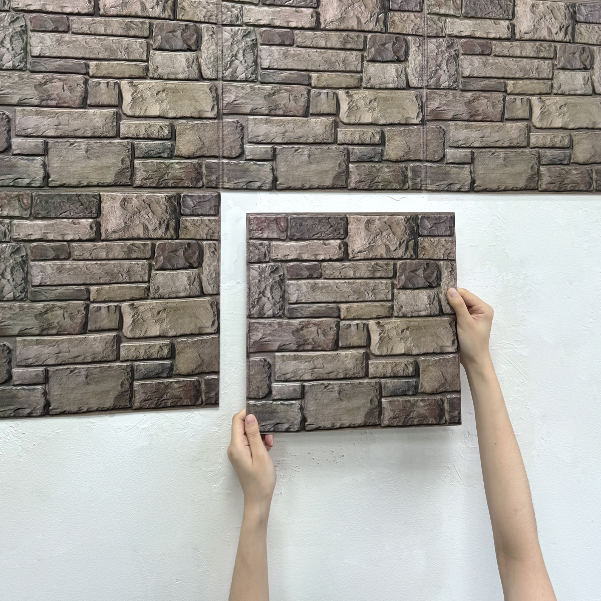 10pcs 3D Faux Stone Peel and S - Commercial Kitchen Wall Panels review and price