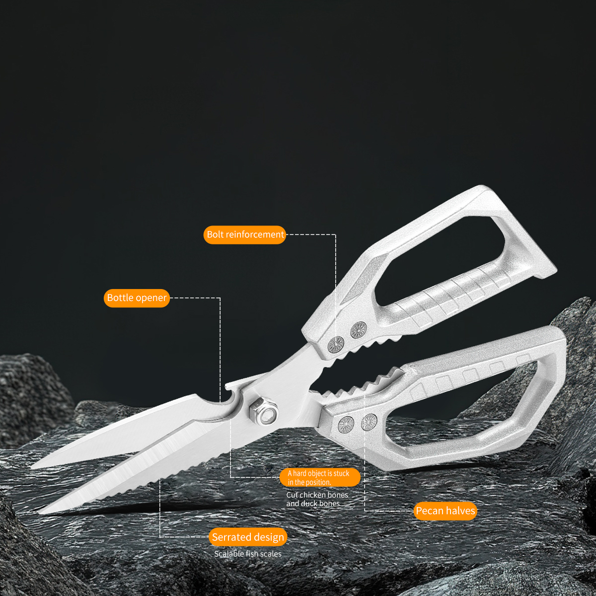 Stainless Steel Kitchen Shears - Commercial Kitchen Equipment review and price